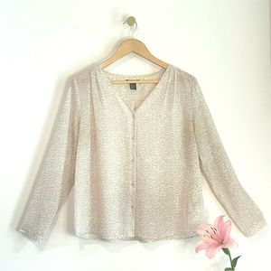 Women’s H&M Sheer Animal Print Blouse